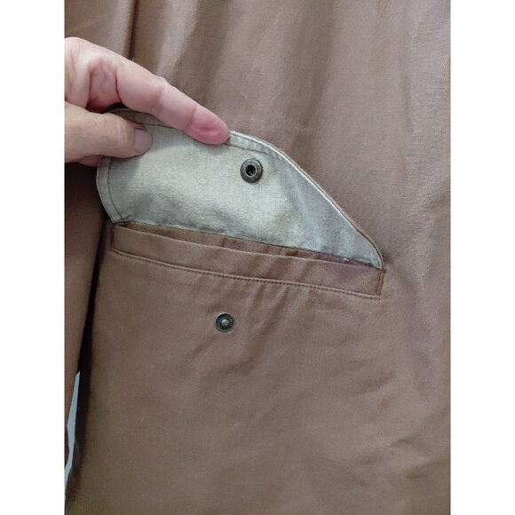 GAP Men's Waxed Canvas Chore Barn Coat Brown Large - Picture 5 of 10